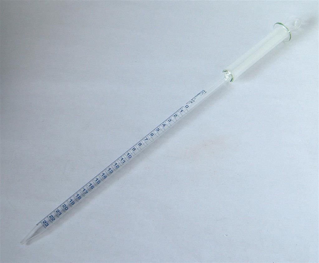 Messpipette 25 ml mit Saugkolben 