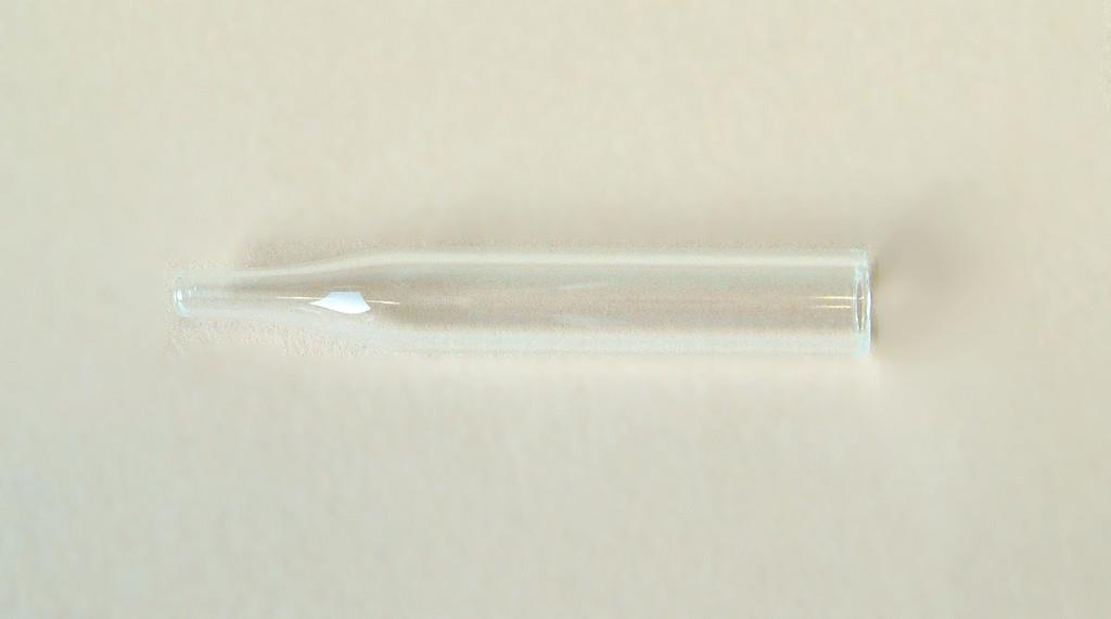 Glasrohr 8, 5 cm mit Spitze 