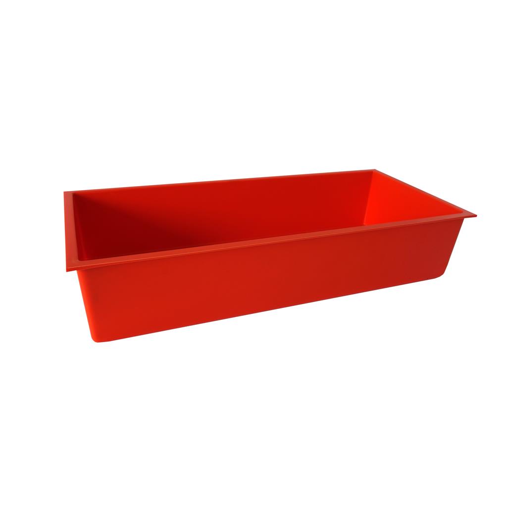 Wanne, orangerot 45x20x8,5 cm 