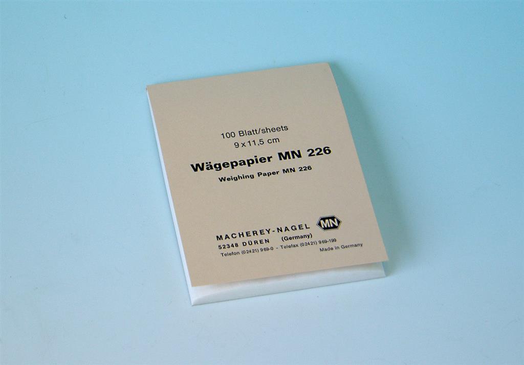 Wägepapier, Block mit 100 Blatt 