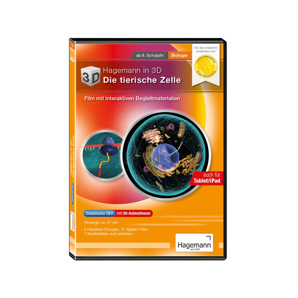 Die Tierische Zelle Didaktische DVD, Schullizenz, Tablet-Version