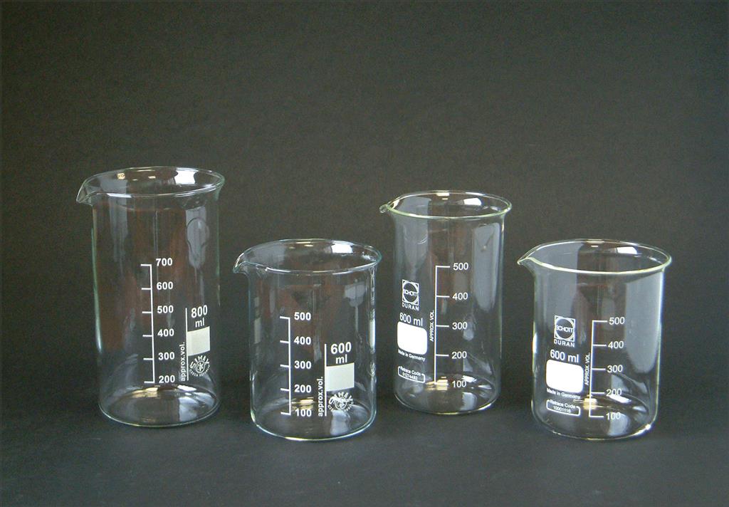 Becherglas 100 ml, Duran hohe Form