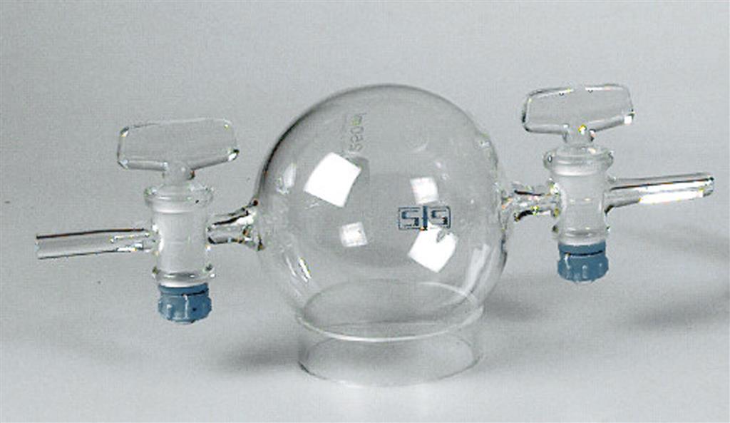 Gaswägekugel 250 ml mit Standring