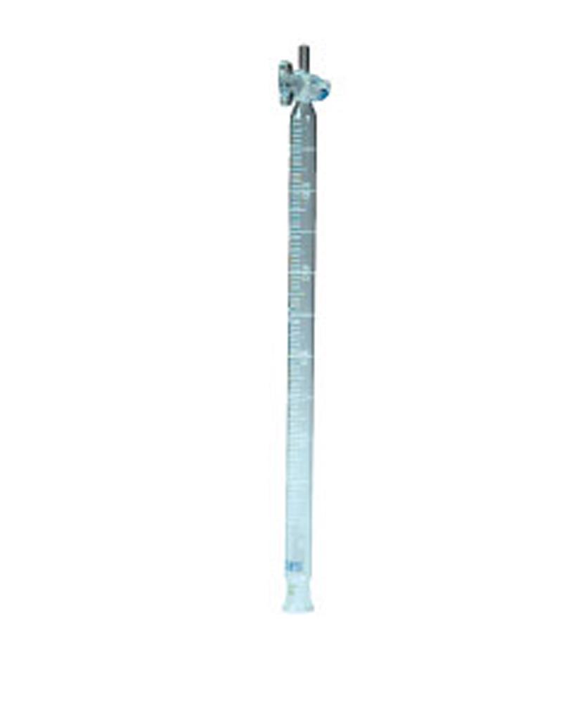Universalmessrohr 100 ml mit Hahn 