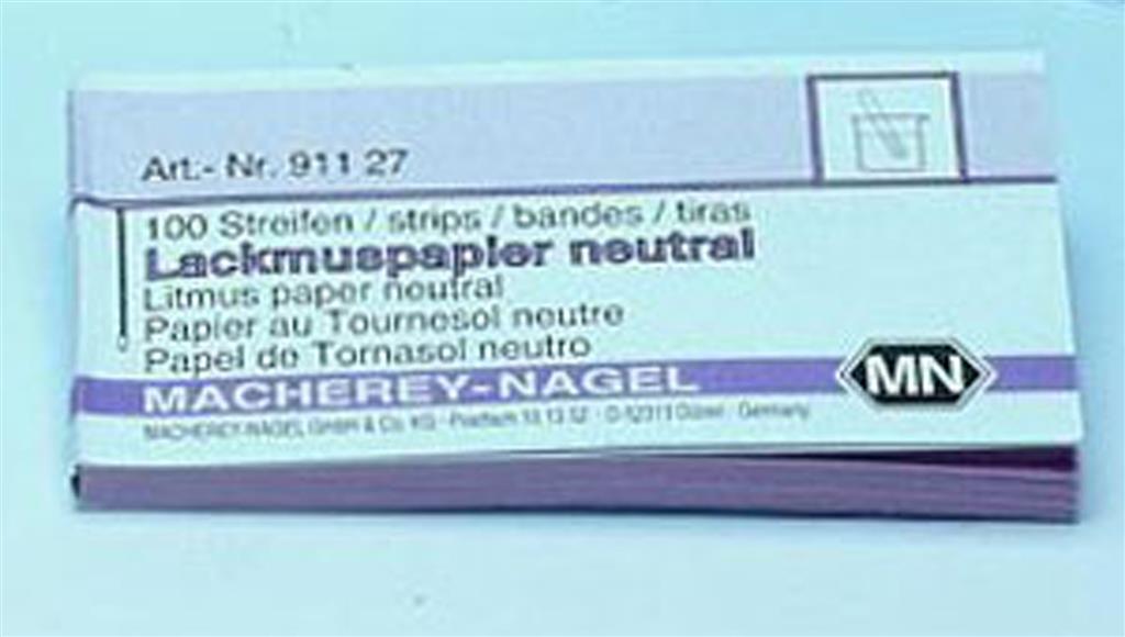 Lackmuspapier neutral, Heftchen pH-Indikator ohne Farbskala