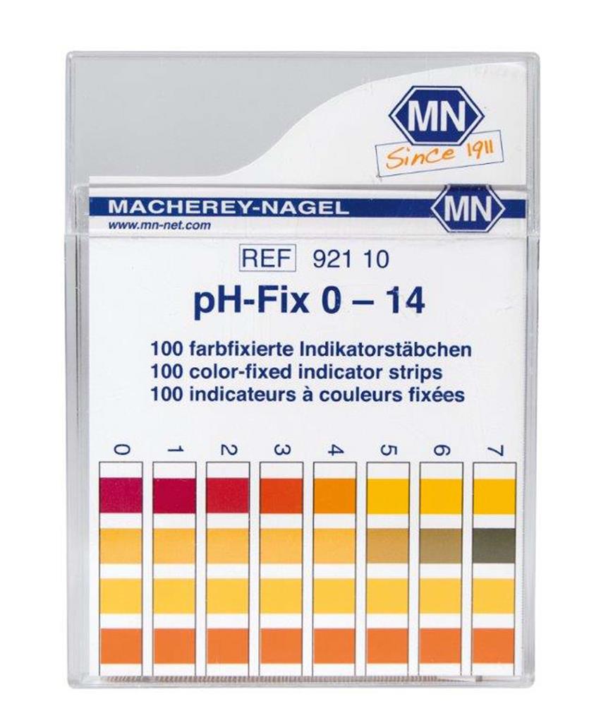 pH-Fix Indikatorstäbchen 0 - 14 100 Stäbchen  6 x 85 mm