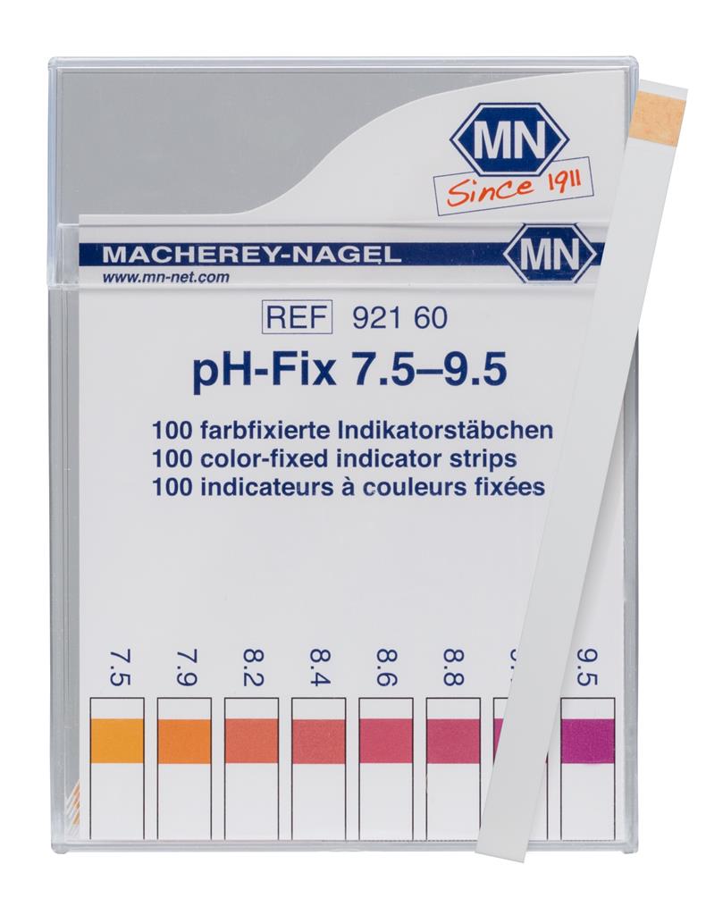 pH-Fix Indikatorstäbchen 7,5 - 9,5 100 Stäbchen  6 x 85 mm