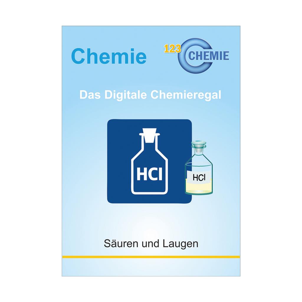 Digitales Chemieregal, Säuren und Laugen Lizenz per email für Einzelkapitel