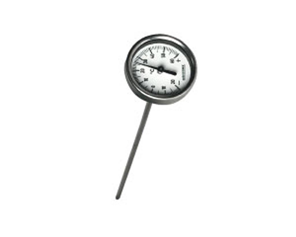 Erdbodenthermometer, Bimetall 300 x 4 mm, -20 °C bis +60 °C