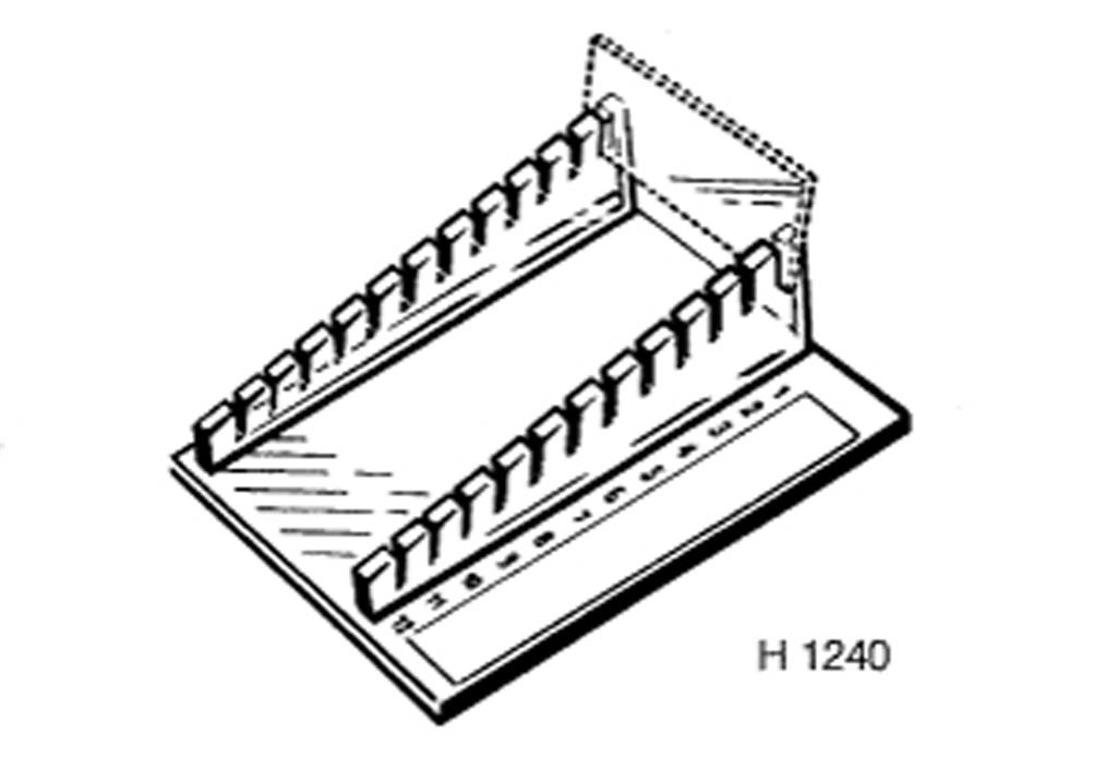 Ablagegestell für 12 Objektträger 