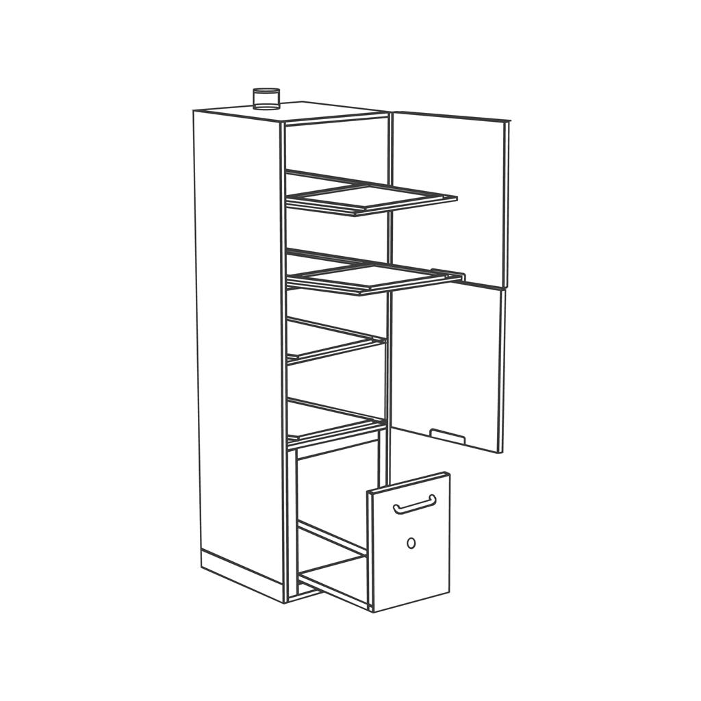 Gefahrstoffzentrum (H x B x T) 209 x 60 x 60 cm