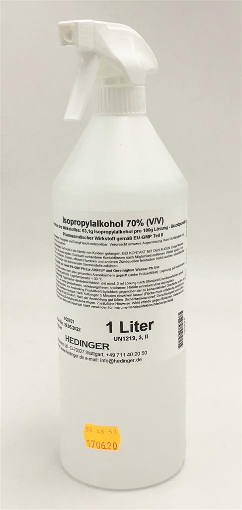 Isopropylalkohol 70% (V/V), 1 Liter 1 Liter