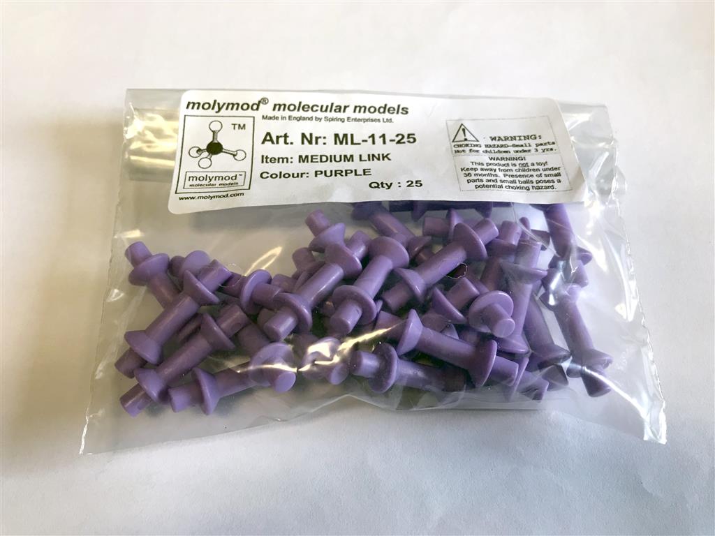Einfachbindung mittel, violett Länge 19/31 mm, 25 Stück