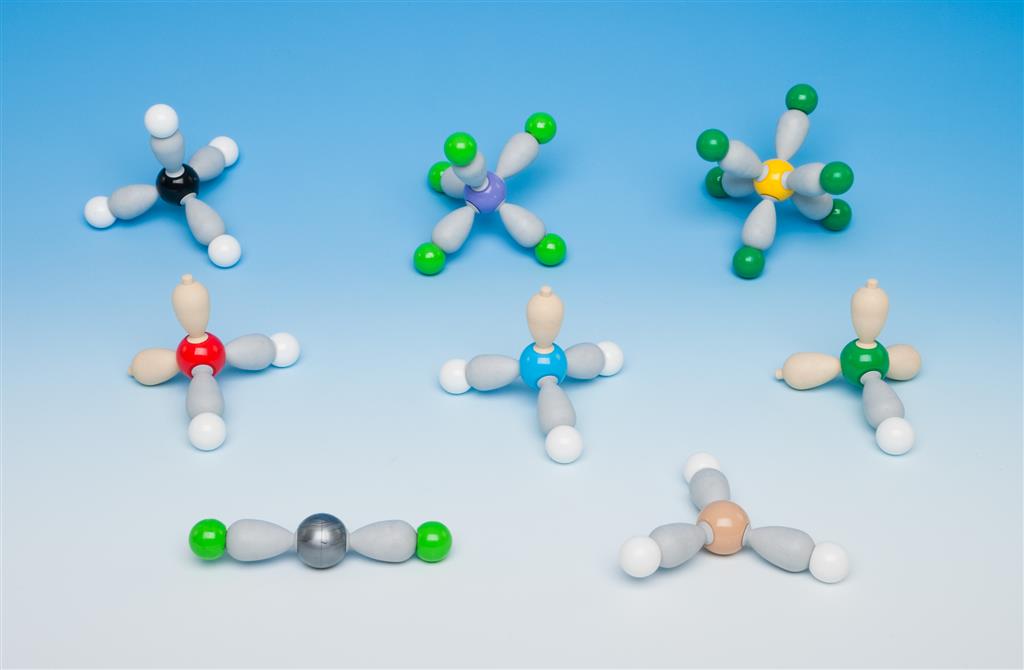 Form von Molekülen, Elektronenpaar Abstoßungsmodell, Molymod
