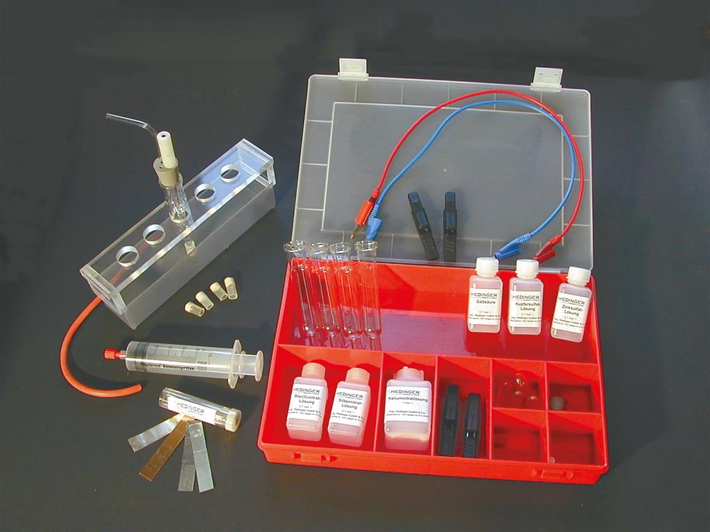Elektrochemie-Koffer mit Vertikalhalbzellen 