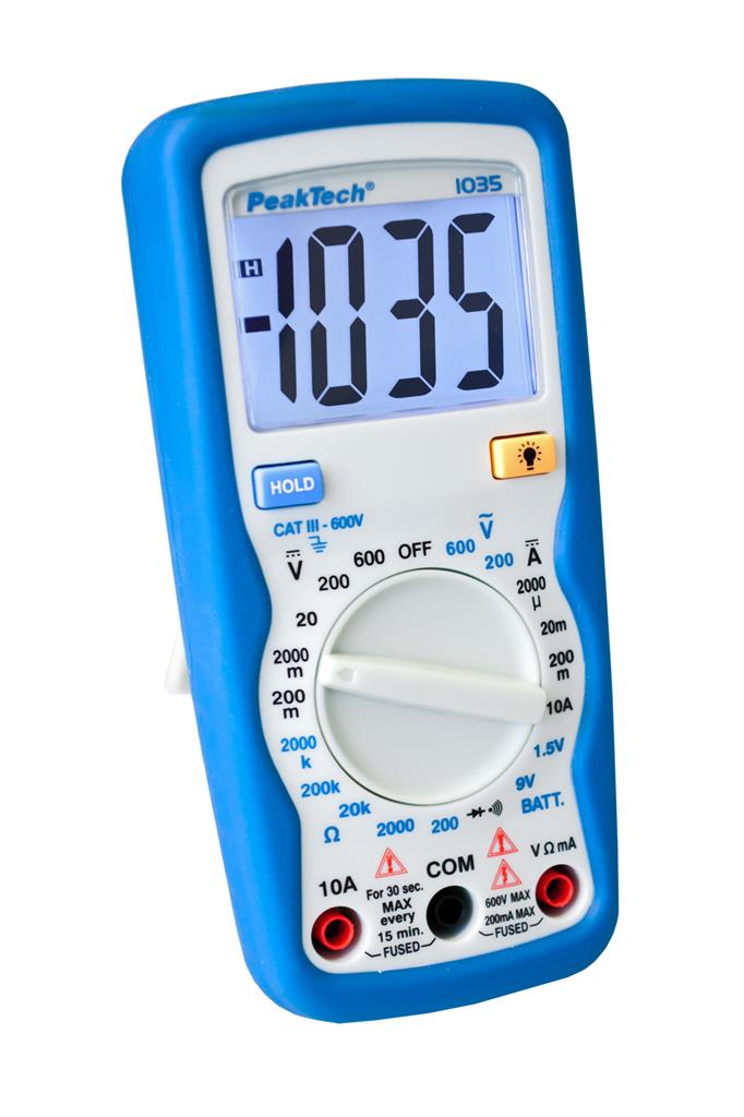 Digitalmultimeter 3 1/2-stellig, CAT III 