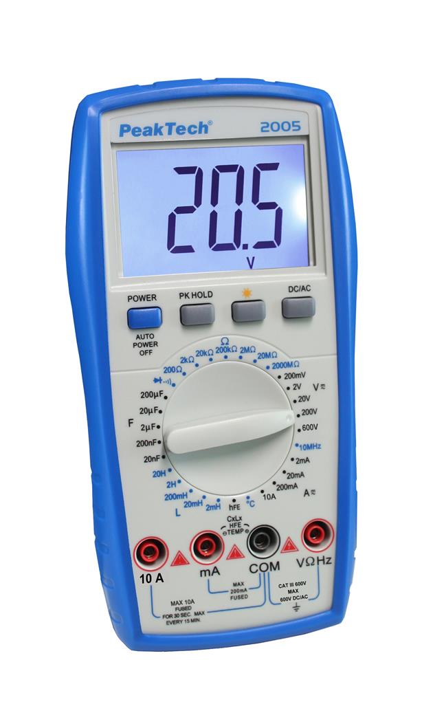 Digitalmultimeter 3½-stellig, CAT III 