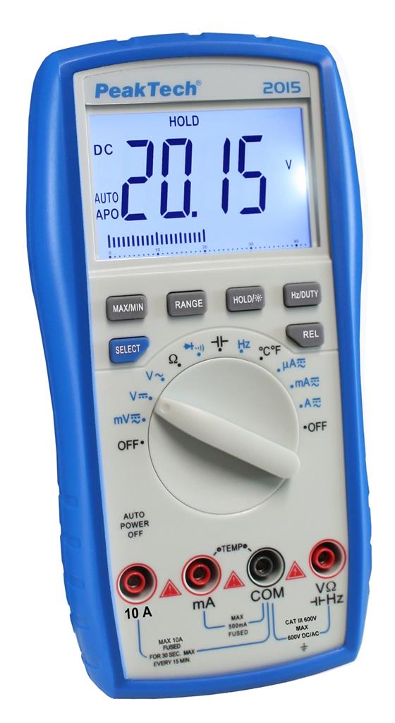 Digitalmultimeter 3½-stellig, CAT III 