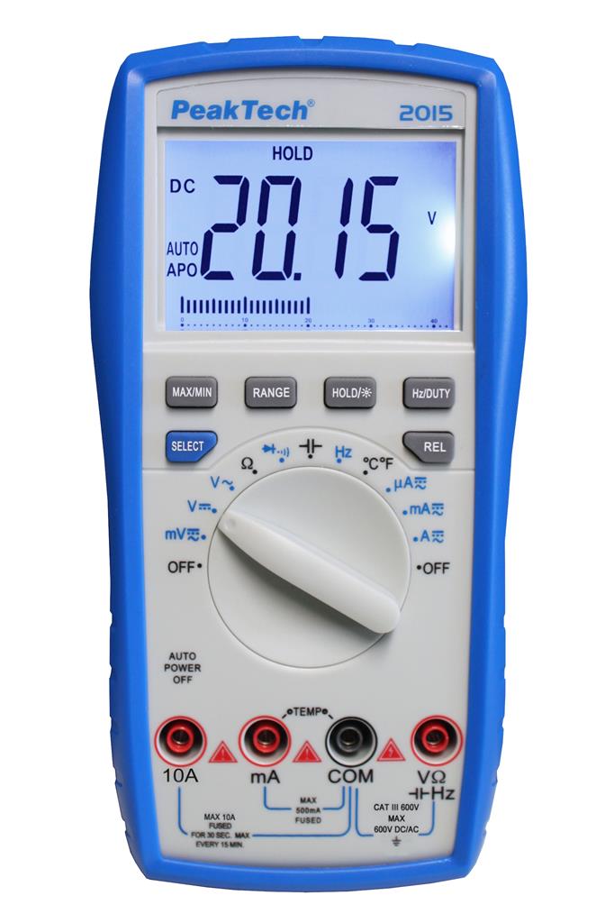 Digitalmultimeter 3½-stellig, CAT III 