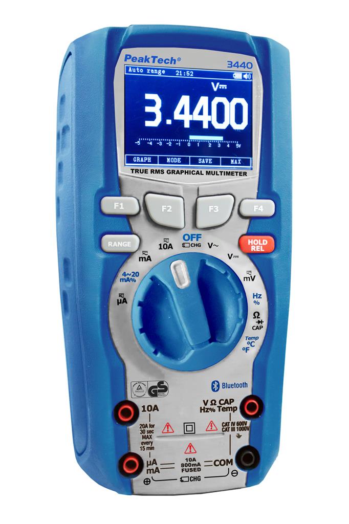 Grafikmultimeter 4 5/6-stellig mit Bluetooth und Datenlogger