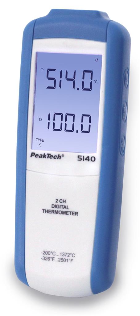 Digital-Thermometer, 2 Kanal -200..+1372°C