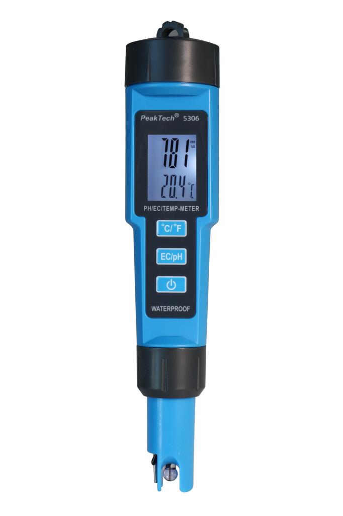 pH-/Leitfähigkeit-/Temperaturmessgerät 0,00...14.00 pH, 0...50°C, 0...19990 μS/cm