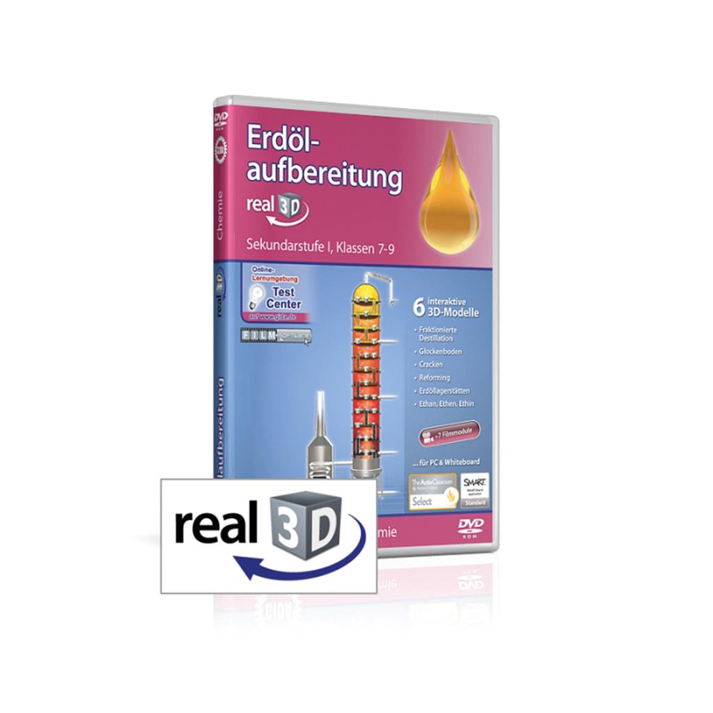 Erdölaufbereitung real3D-Software, DVD