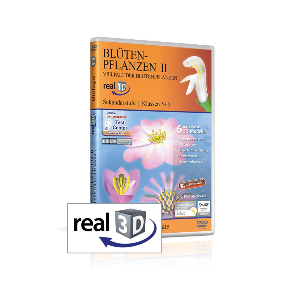 Blütenpflanzen II - Vielfalt der Blütenpflanzen real3D-Software, DVD