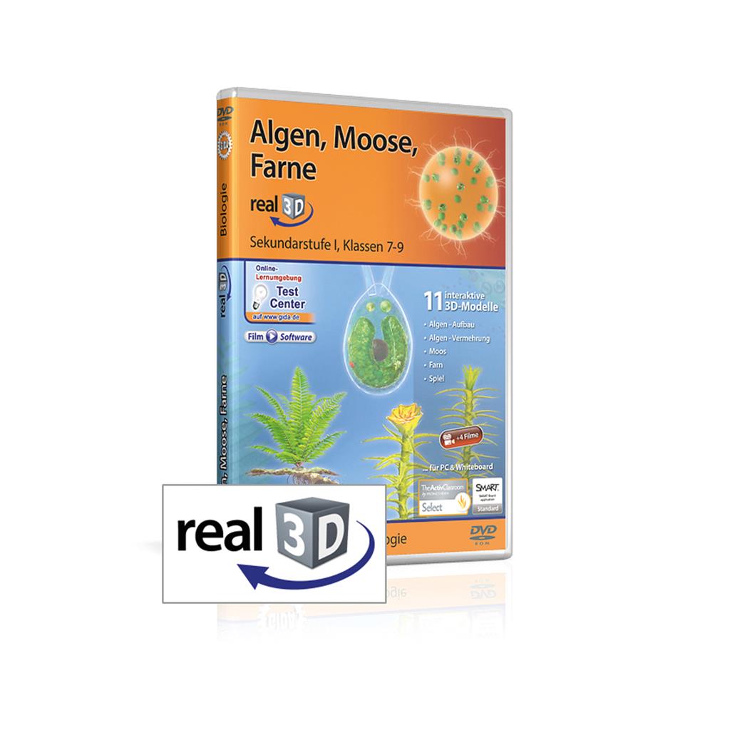 Algen, Moose, Farne real3D-Software, DVD