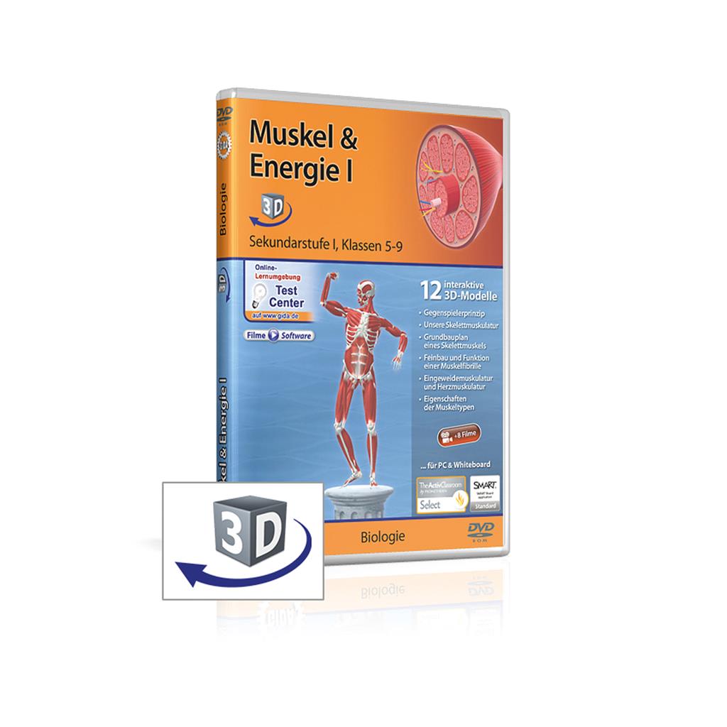 Muskel & Energie I real3D-Software, DVD