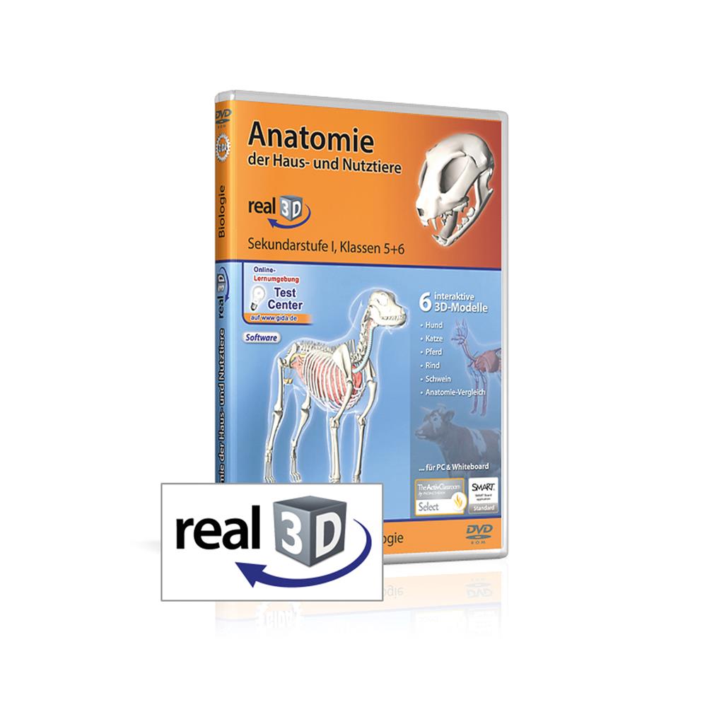 Anatomie der Haus- und Nutztiere real3D-Software, DVD