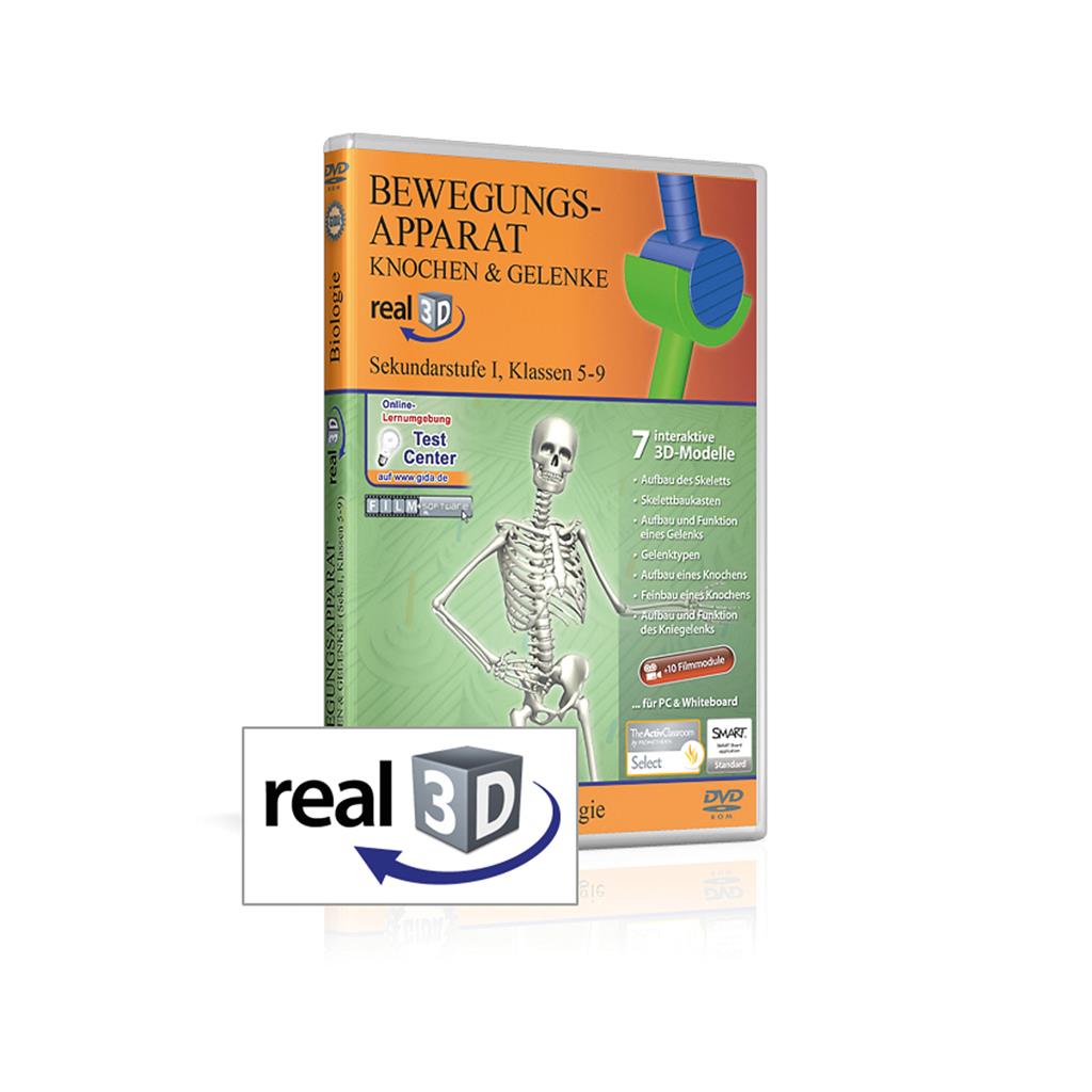 Bewegungsapparat real3D-Software, DVD