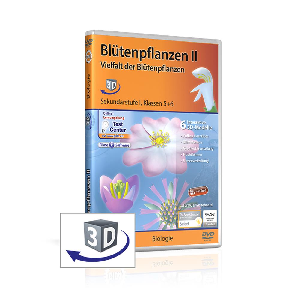 Blütenpflanzen II real3D-Software, DVD