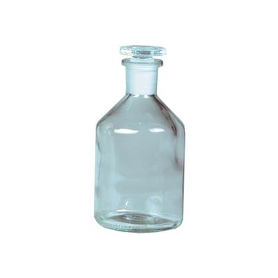 Enghalsflasche 100 ml, farblos mit NS-Glasstopfen 