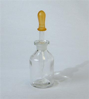 Steilbrust-Pipettenflasche 50 ml Klarglas, NS-Tropfpipette