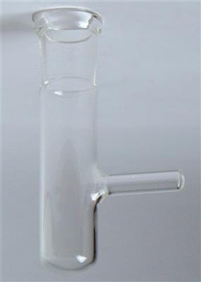 Reagenzglas 100x22 mm, SB 19 mit seitl. Ansatz unten