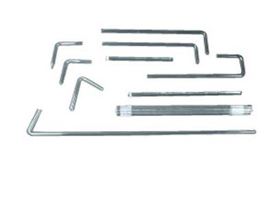 Satz Glasröhren 8 und -stäbe 8 