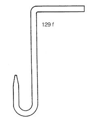 Gaseinleitungsrohr 8, U-förmig mit Spitze