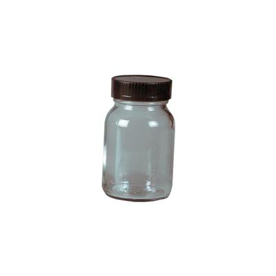 Weithalsflasche 50 ml mit Schraubdeckel GL 40, Klarglas