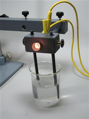 Elektrodenhalter mit Lampenfassung