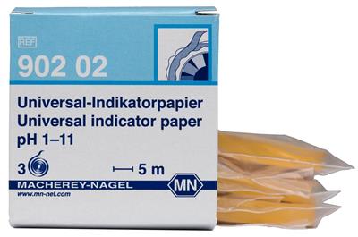 Universalindikatorpapier pH 1 - 11 Nachfüllpackung mit 3 Rollen