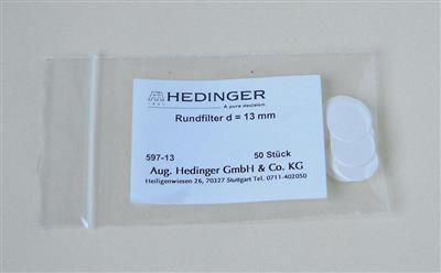 Rundfilter, d=13 mm Packung mit 50 Stück