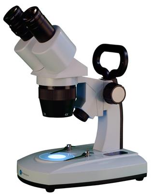 Stereomikroskop 2x / 4x, Kopf drehbar mit LED-Beleuchtung