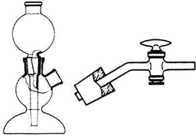 Gasentwicklungsapparat nach Kipp 500 ml, ohne Bodentubus