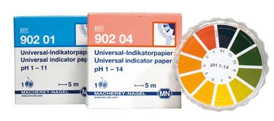 Universalindikatorpapier pH 1 - 14 Nachfüllpackung mit 3 Rollen
