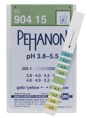 Pehanon-Indikatorpapier, 3,8 - 5,5 Dose mit 200 Streifen 11 x 100 mm