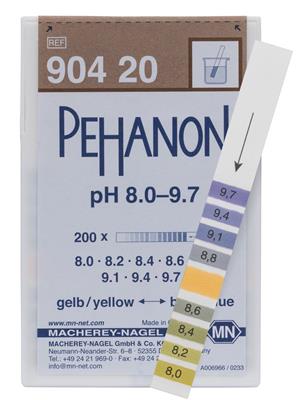 Pehanon-Indikatorpapier, 8,0-9,7 Dose mit 200 Streifen  11x100 mm