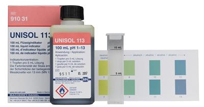 Unisol 113 100 ml, inkl. Farbskala pH 1 - 13