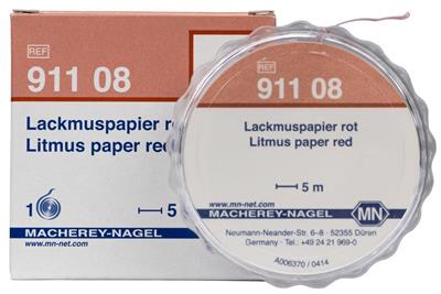 Lackmuspapier rot, Rolle pH-Indikator ohne Farbskala