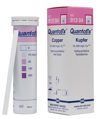 Quantofix Kupfer Dose mit 100 Stäbchen 6x95 mm